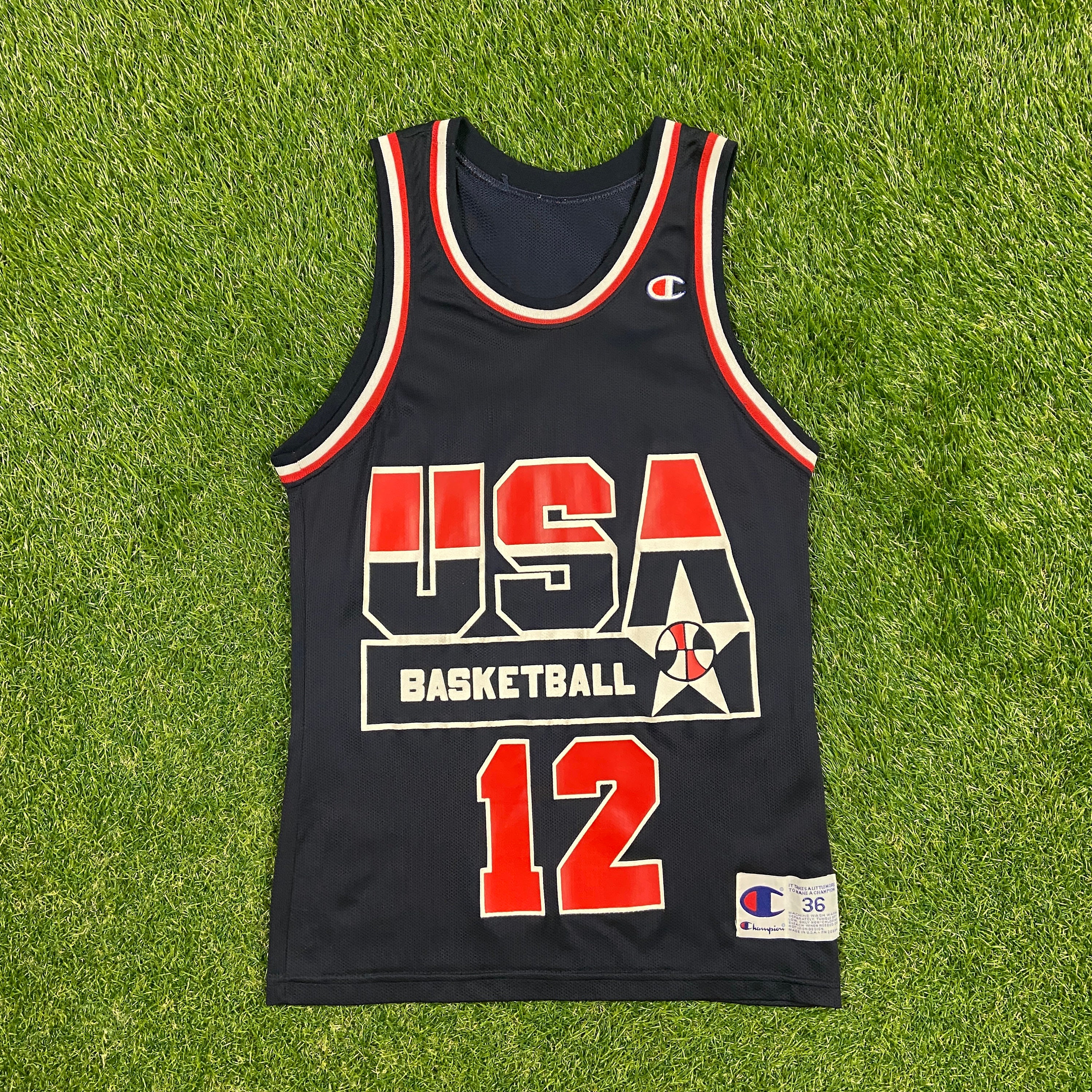 USA Basketball Vintage 90s Derrick Coleman Champion Basketball 