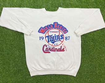 Vintage 87' World Series St Louis Cardinals Pullover Sweatshirt Size Large  NICE