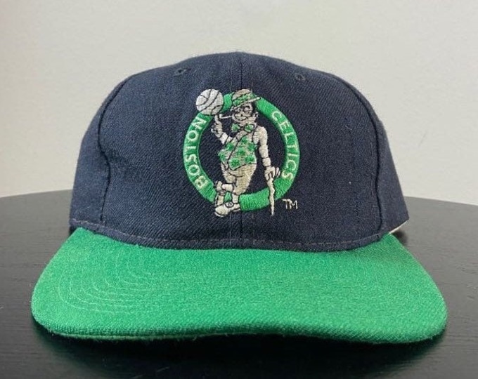 Vintage Boston Celtics Snapback Starter OSFA NBA Basketball New England Massachusetts Bird 1990s 90s Wool Plain Logo Rare