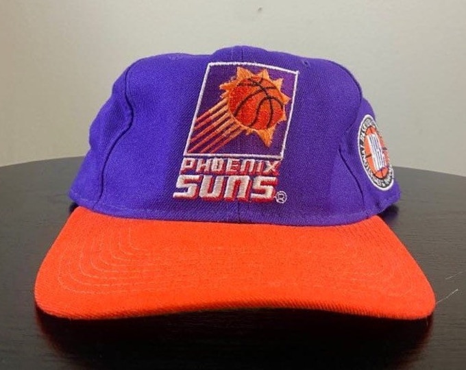 Vintage Phoenix Suns Fitted Cap Starter Size 7 Arizona NBA Basketball Charles Barkley 1990s 90s