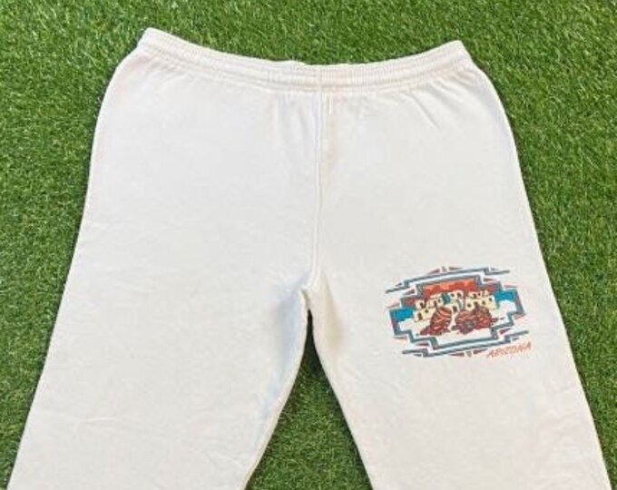 Vintage Arizona Sweatpants Santee Made USA Size Large L Phoenix Sedona Sportswear Soft Joggers Comfortable Warm 1990s 90s