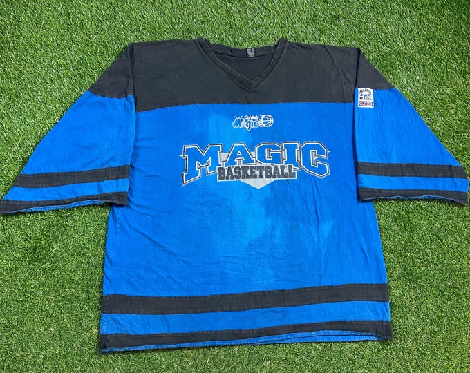 Vintage Orlando Magic  T Shirt Tee Size XXL NBA Basketball Magic Basketball McGrady Shaq Penny 1990s 90s