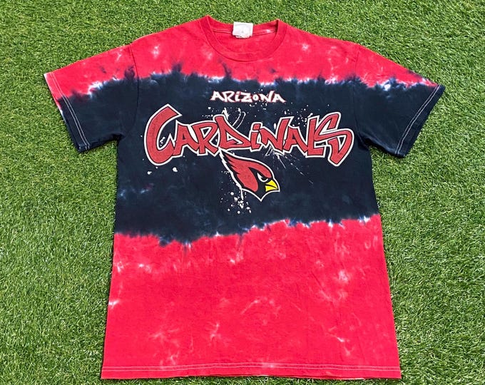 Vintage Arizona Cardinals Tie Dye T Shirt Tee Size Large L NFL Football Phoenix 1990s 90s