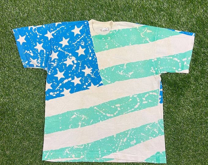 Vintage America's 1993 Boss Concerts Tour T Shirt Tee Size Xtra Large XL USA American Flag United States of America Stars and Stripes 90s