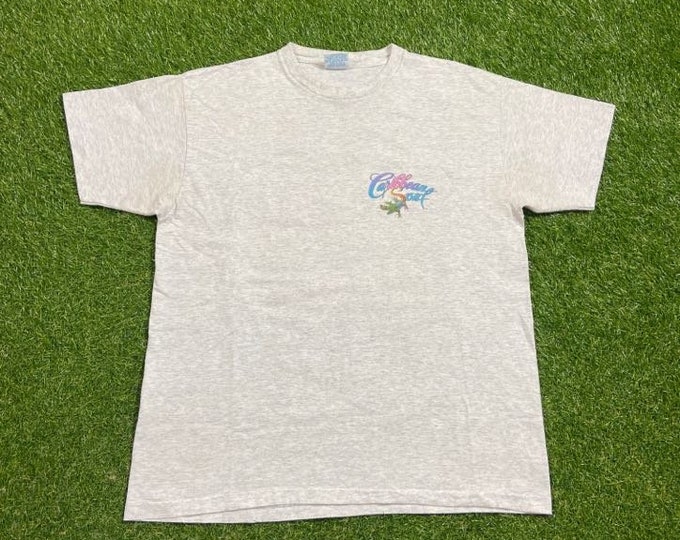 Vintage Caribbean Soul Cane Bay Rum T Shirt Tee Made USA Size Xtra Large XL Tropical Caribbean Island Beach Vacation Ocean 90s Jimmy Buffet