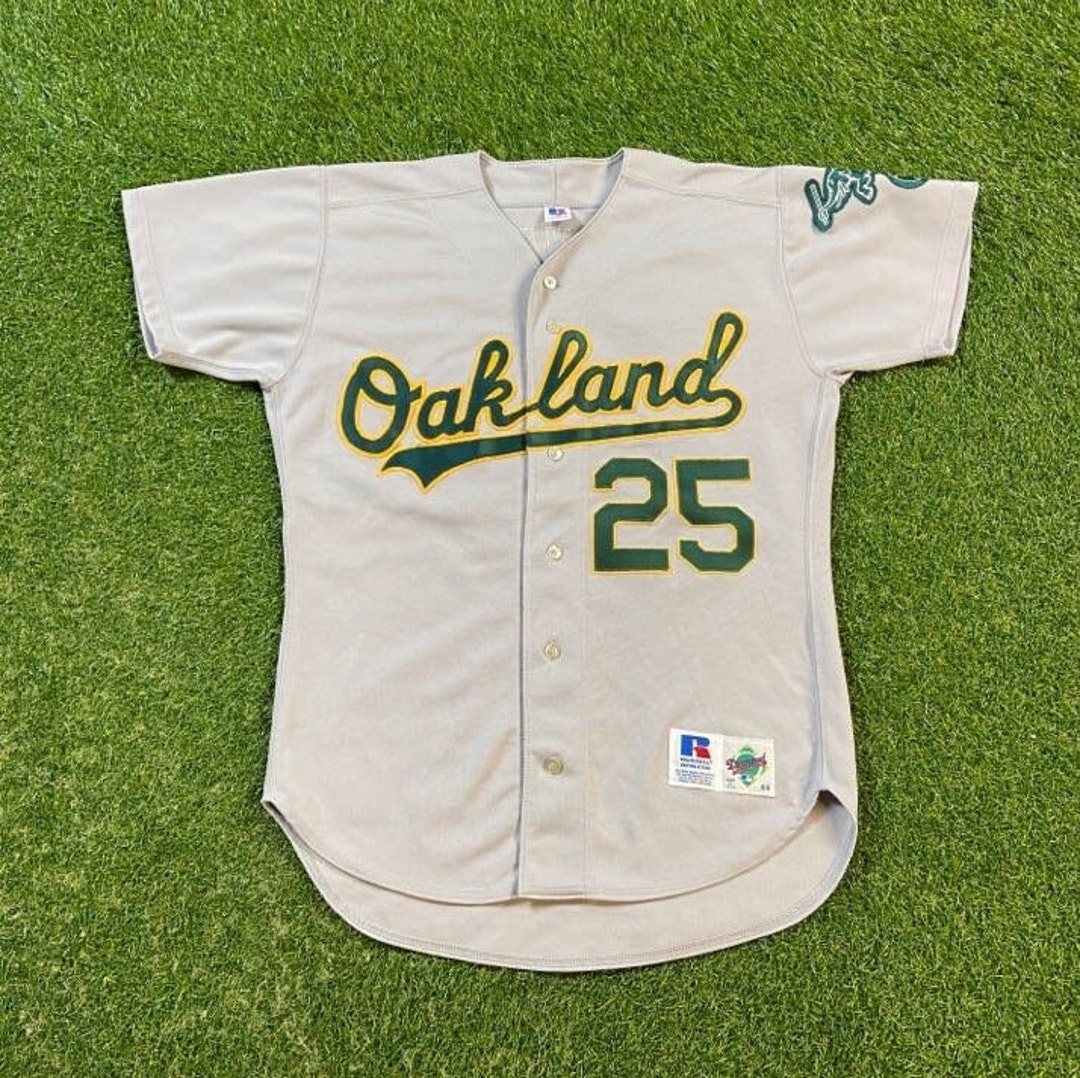 Oakland A's True Fan American MLB Adult Size (L) Gray Jersey Genuine  Merchandise