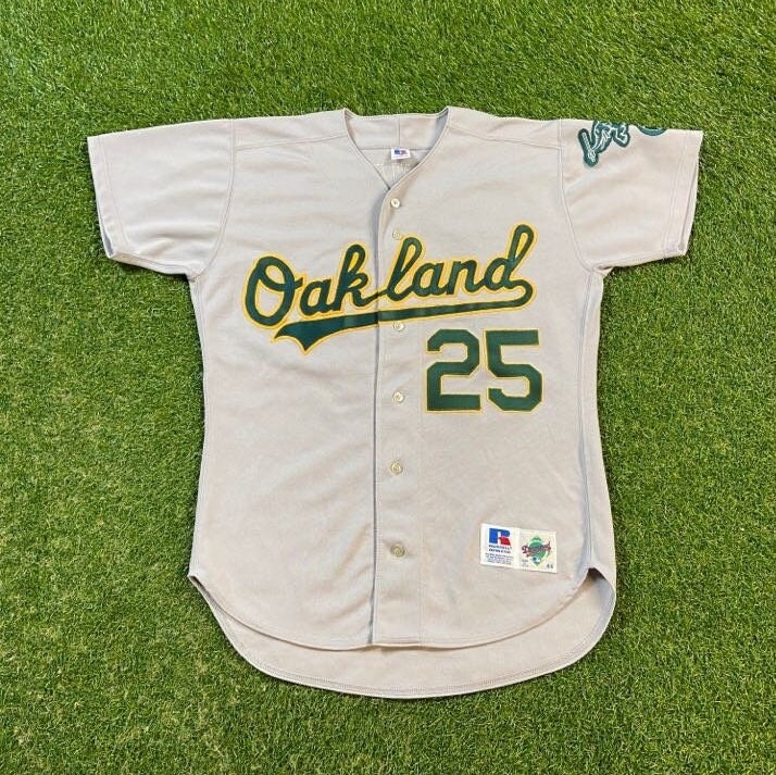 Eric Chavez 3 Oakland A's White Majestic Adult Sewn Jersey 2XL