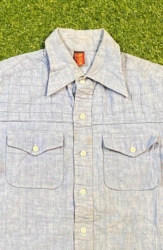 Vintage Thailand Button Down Shirt Size Small S B… - image 3