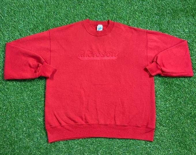 Vintage Microsoft Crewneck Sweatshirt Made USA Size Large L Windows Bill Gates Computer Technology Program 1990s 90s Pull Over Oversized