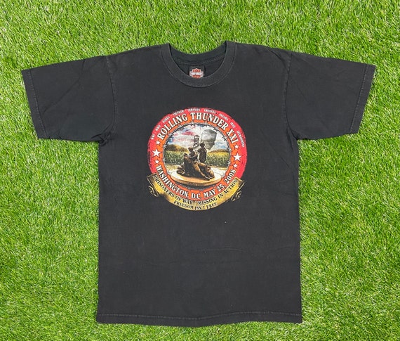 Vintage Harley Davidson Rolling Thunder Washington DC HOG T Shirt