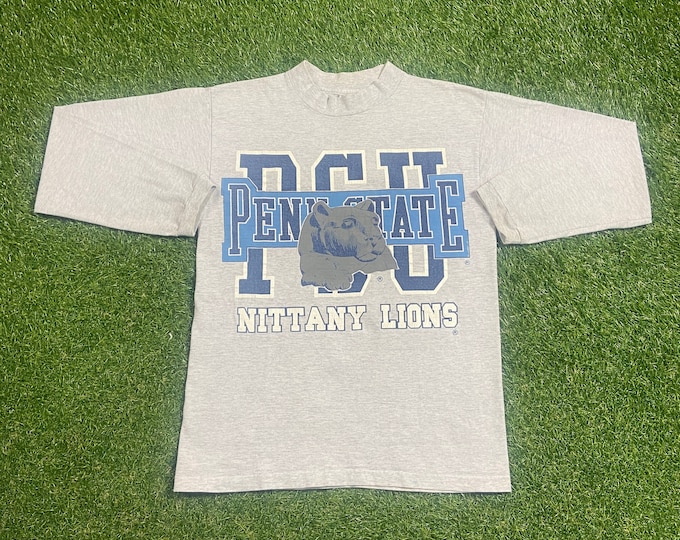 Vintage University of Penn State Nittany Lions Long Sleeve Shirt Made USA Size Small S NCAA College Football Pennsylvania 1990s Classic 90s