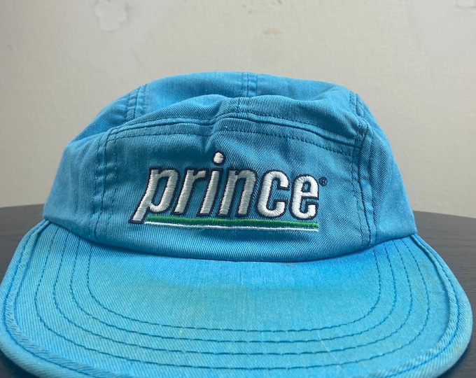 Vintage Prince Hat Made USA OSFA Classic Hat Rare Cap 1990s 90s Long Bill Cool Tennis Unique