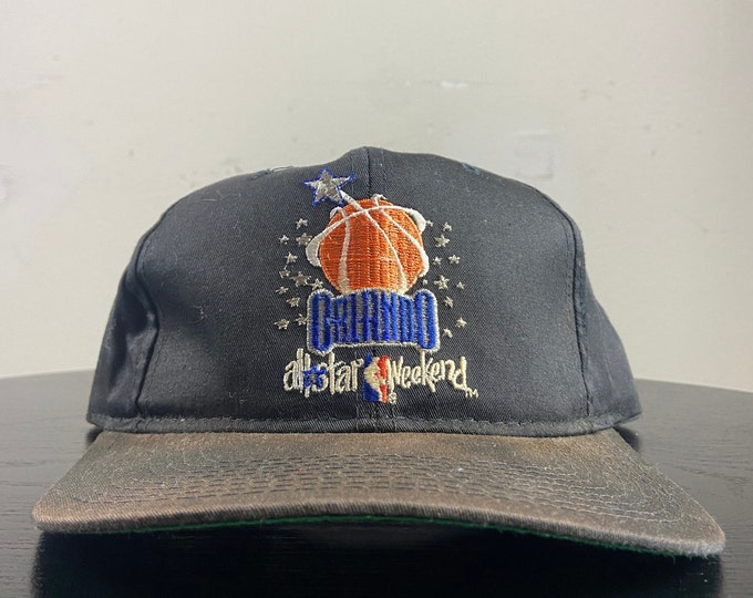 Vintage Orlando All Star Weekend Snapback Hat Starter OSFA Cap NBA Basketball Florida Shaq Penny Original 1990s 90s Rare