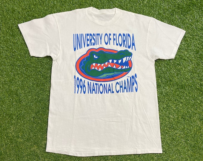 Vintage Florida Gators T Shirt Tee Size Medium M NCAA College Football Uf University of Florida 1990s 90s