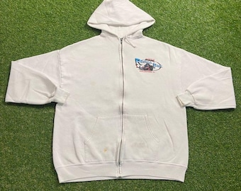 Vintage Raceway Park Hoodie Sweatshirt Made Usa Size XXL 2XL NHRA Winston Drag Racing NASCAR Daytona 500 Classic 1990s 90s