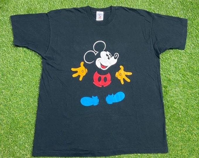 Vintage Mickey Mouse T Shirt Tee Size XXL 2Xl Walt Disney World WDW Magic Kingdom Disneyland 1990s 90s