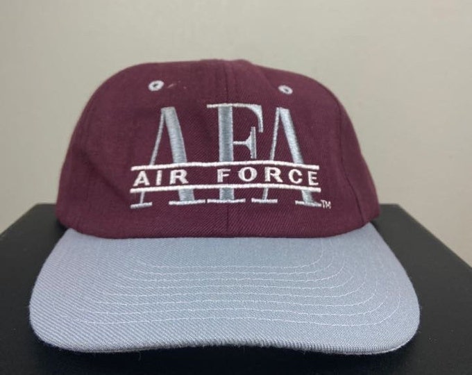 Vintage United States Air Force AFA Snapback Hat Champion OSFA USA Military 1990's 90's
