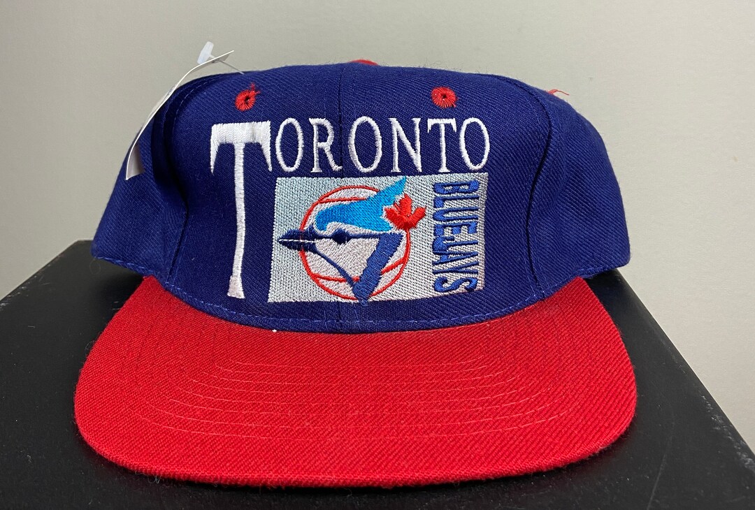 Vintage Toronto Blue Jays Snapback Hat Drew Person Headwear Etsy