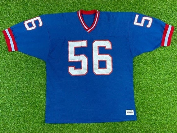 Vintage New York Giants Lawrence Taylor 56 Jersey Sand Knit 