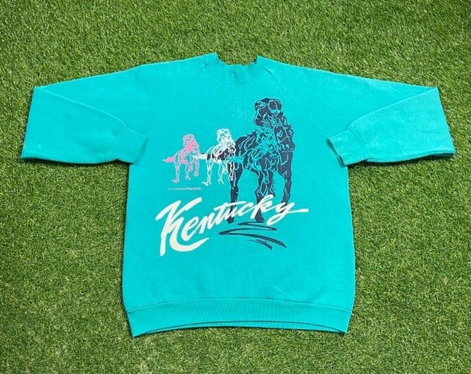 Vintage Kentucky Derby Crewneck Sweatshirt Size Medium M Triple Crown Louisville Horse Racing Annual Festival 1990s 90s
