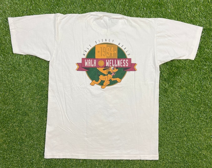 Vintage Walk for Wellness 1994 T Shirt Tee Size Xtra Large XL Walt Disney World Magic Kingdom Disneyland Mickey Mouse 1990s 90s