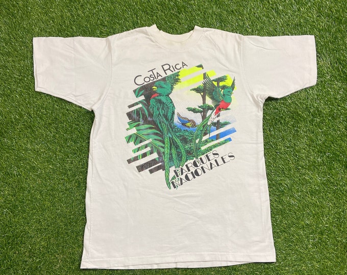 Vintage Costa Rica T Shirt Size Medium M Caribbean Island Beach Tourist Tropical Travel 1990s 90s