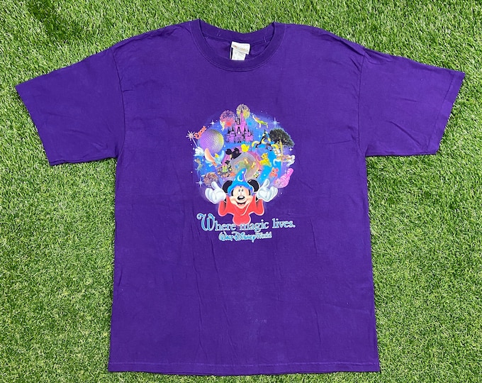 Vintage Walt Disney World WDW T Shirt Tee Size Xtra Large XL Mickey Mouse Disneyland Magic Kingdom Tourist