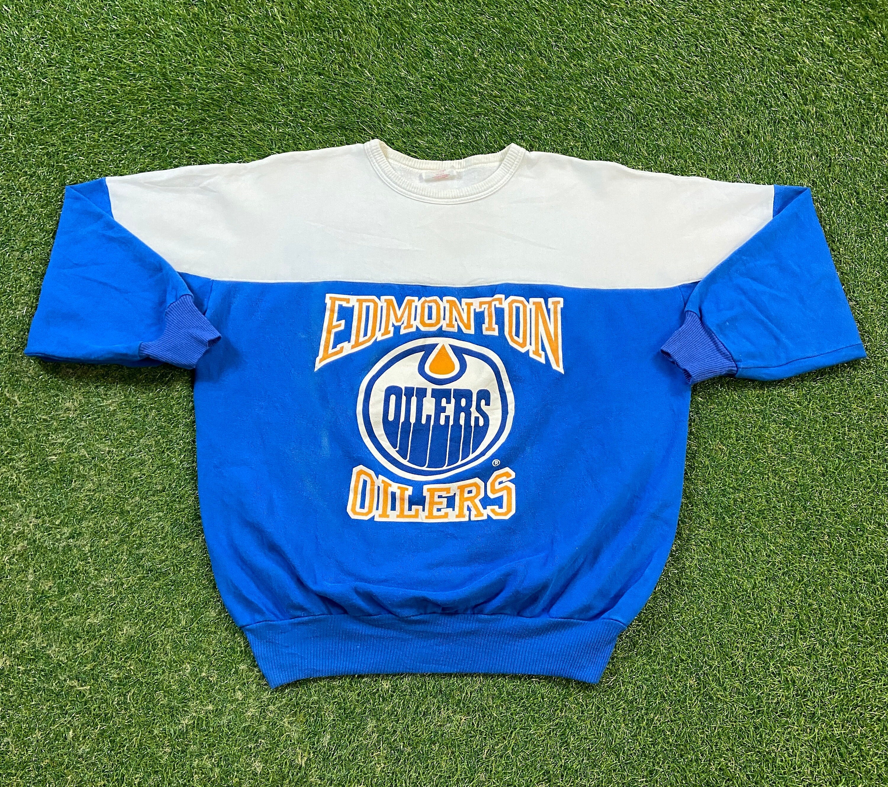 Vintage Edmonton Oilers Crewneck Sweatshirt Softwear Size - Etsy