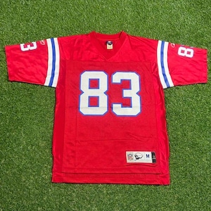 Vintage New England Patriots Wes Welker #83 Jersey Reebok Size Medium M NFL Football AFC Authentic Super Bowl Boston Massachusetts 00s