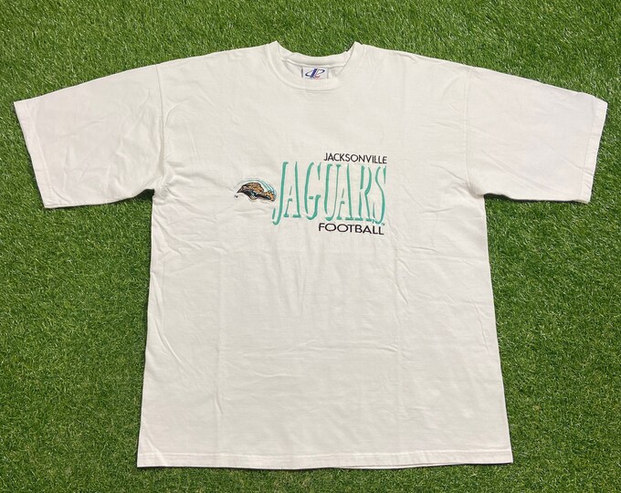 Vintage Jacksonville Jaguars T Shirt Tee Logo Athletic Made USA Size Xtra Large XL NFL Football Jax Florida 1990s 90s