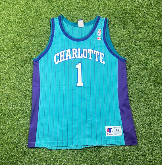 NEW ORLEANS HORNETS バロン・デイビス #1 刺繍ユニフォーム Vtg Reebok BARON DAVIS #1 New Orleans Hornets NBA Jersey (Boy's L