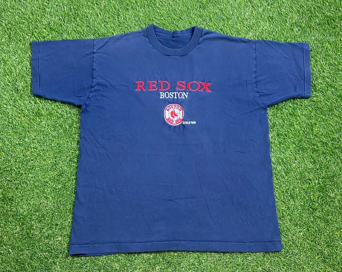 Vintage Boston Red Sox T Shirt Tee Size Large L New England MLB Baseball American League Fenway Park Stadium 1990s 90s