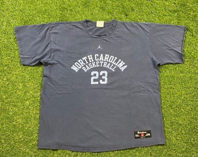 Vintage UNC University North Carolina Tar Heels Jordan T shirt Tee Nike Made Usa Size Xtra Large XL NCAA College Basketball Air Jordan 23
