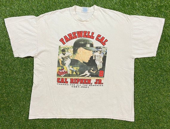 Vintage Baltimore Orioles Farwell Cal Ripken Jr T Shirt Tee -  Denmark