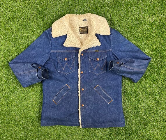 Vintage Wrangler Wrange Jean Jacket Size Medium Ma