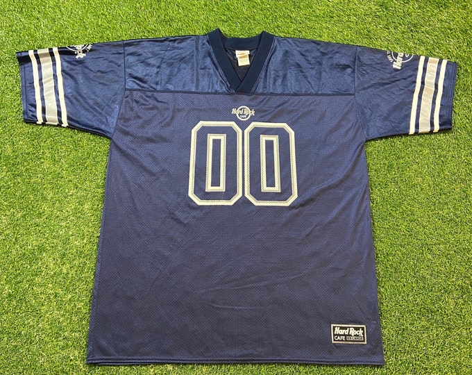 Vintage Hard Rock Cafe Cleveland Jersey Made USA Size XXL 2XL Ohio Hotel Casino Classic Music NFL Football 1990s 90s