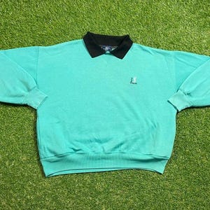 Pull Vintage PGA Tour Homme – Blanc Acrylique Taille M – Brodé USA (Légères Marques)