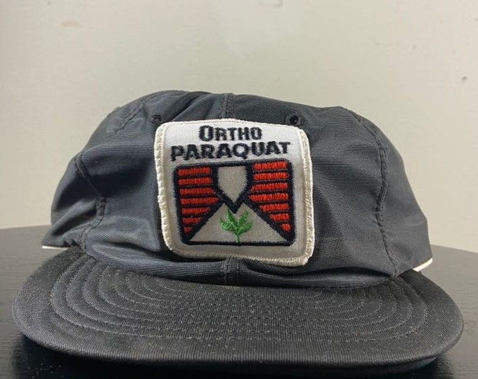 Vintage Ortho Paraquat Snapback Hat OSFA Irrigation Agricultural Gardening 1980s 80s