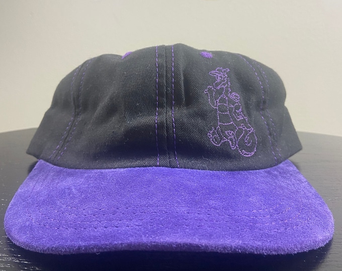Vintage Figment the Purple Dragon Strap Back Hat Made USA OSFA Walt Disney World Magic Kingdom Disneyland Mickey Mouse Classic Rare 1990s