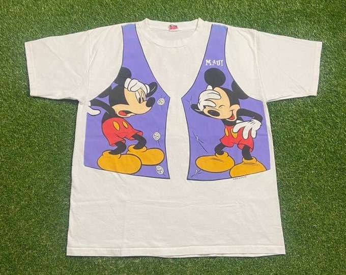 Vintage Mickey Mouse T Shirt Tee Sherry Best Size XXL 2XL Walt Disney World Magic Kingdom WDW Disneyland 1990s 90s