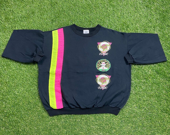 Vintage Panama Jack Crewneck Sweatshirt Made USA Size Small / Medium Quality 1980s Great Fit Original Pull Over 1980s 80s