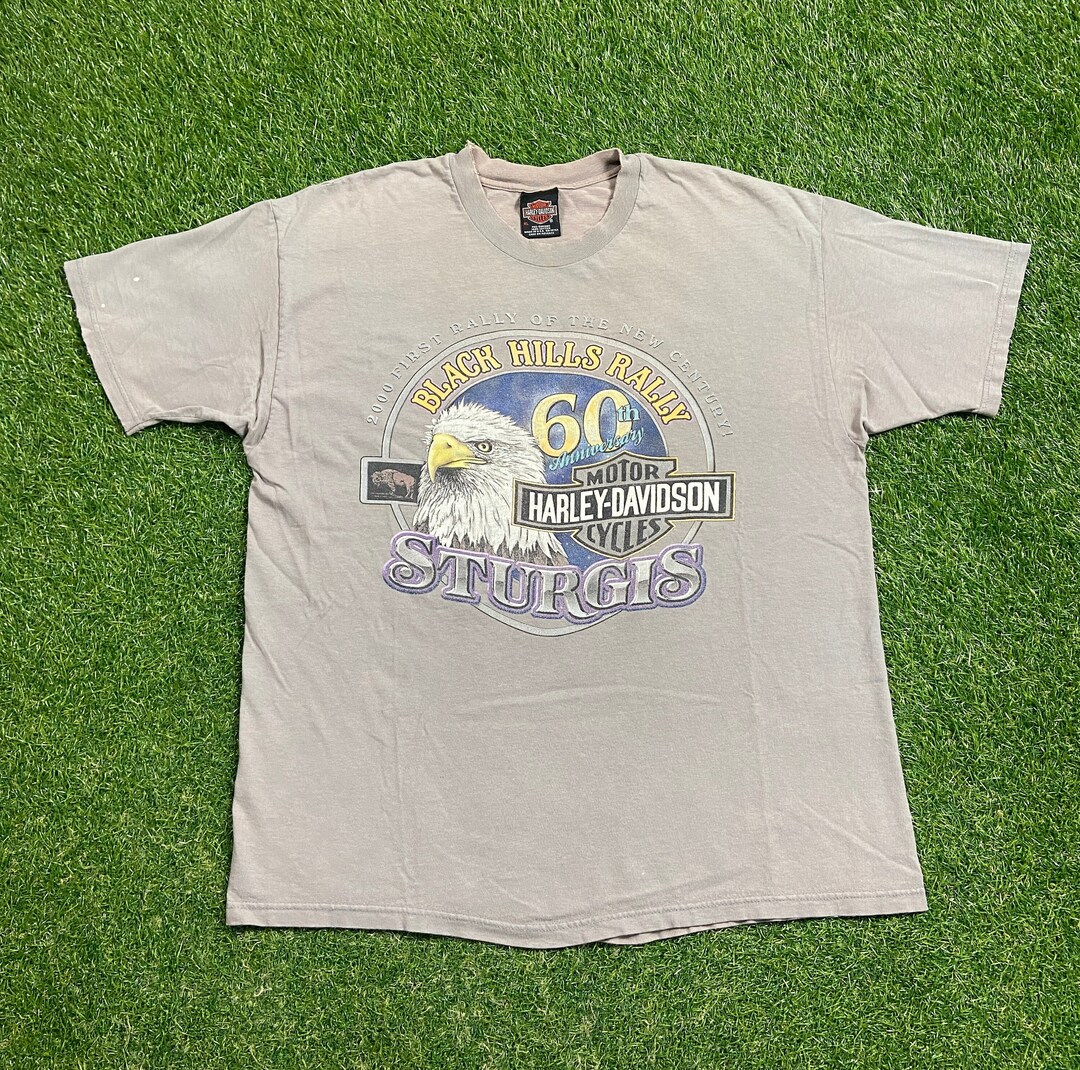 【史上最も激安】 Hills Black Vintage Rally Size USA Made Tee Shirt T Sturgis トップス