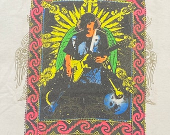 Vintage Carlos Santana World Tour T Shirt Made USA Size Xtra Large