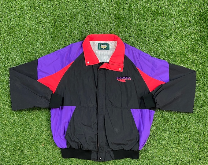 Vintage Duracell Racing Jacket Dunbrooke Distinctive Images Made USA Size Xtra Large XL NASCAR Dale Earnhardt Classic