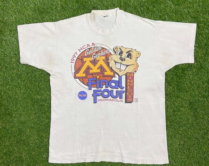 Vintage University of Minnesota Golden Gophers T Shirt Tee Size Xtra Large XL NCAA College Football