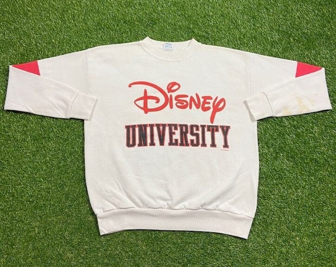 Vintage Disney University Crewneck Sweatshirt Made USA Size XL Mickey Mouse Walt Disney World Magic Kingdom 1990s Classic Magic Pull Over