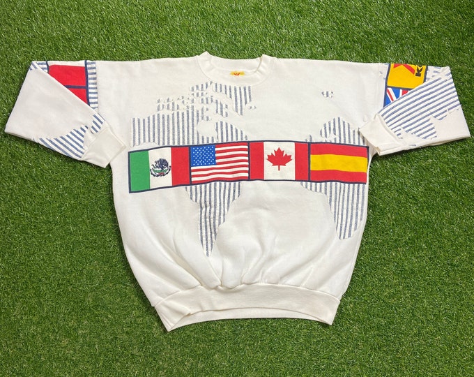 Vintage Koa Crewneck Sweatshirt Made USA Size Xtra Large XL Camping Campgrounds Hiking Quality 1990s Great Fit Original 90s All Over Print