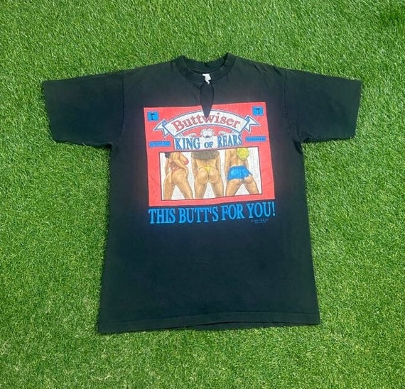 Buttwiser 90sヴィンテージtシャツ Vintage Buttwiser King of Rears T Shirt Tee Size Medium M