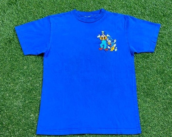 Vintage Goofy and Donald Duck T Shirt Tee Size Medium M Walt Disney World Mickey Mouse Magic Kingdom WDW Disneyland 1990s 90s