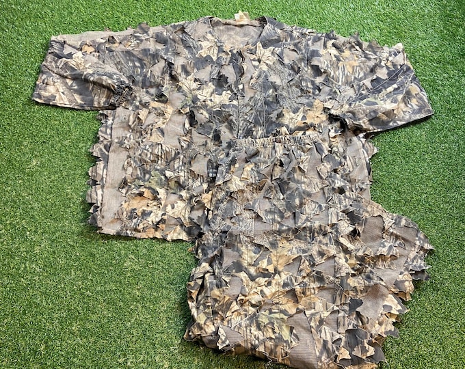 Vintage Camo Suit Set Underbrush Made USA Size XXL 2XL Jacket Pants Military Army Jacket Quality Warm Hunting Coat Hiking 1990s 90s